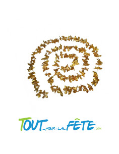 Guirlande de fleur or 3,60m 2
