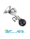 Trompette klaxon en métal 17 cm