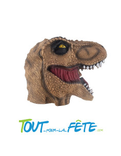 Masque latex dinosaure vélociraptor adulte