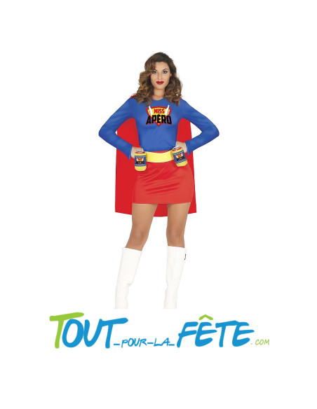 Déguisement miss apero taille adulte