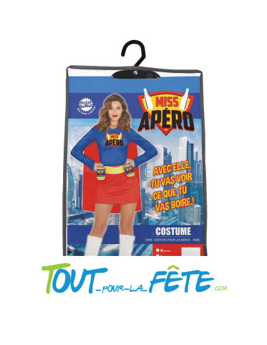 Déguisement miss apero taille adulte