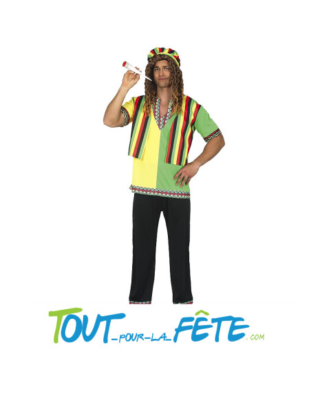 Déguisement rastaman / jamaicain taille adulte