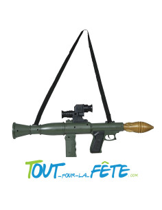 Fusil bazooka factice avec projectile 50cm