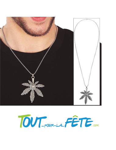 Collier feuille de cannabis / marijuana