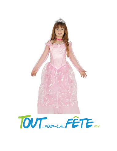 Déguisement de princesse rose taille enfant