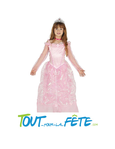 Déguisement de princesse rose taille enfant