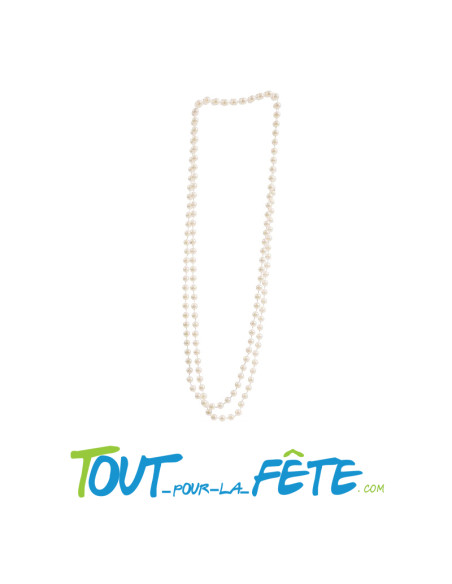 Collier de perles blanches