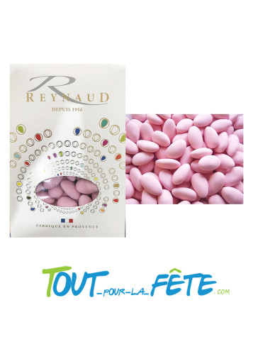 Sachet de 500g de dragées amandes roses