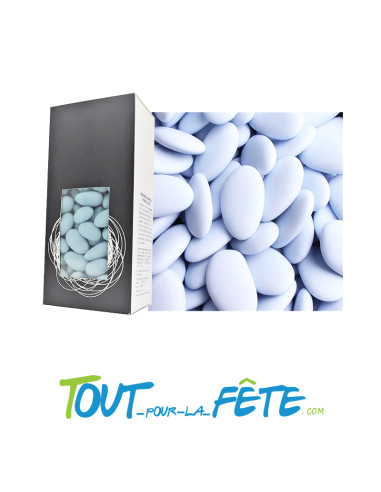 Sachet de 500g de dragées amandes bleus