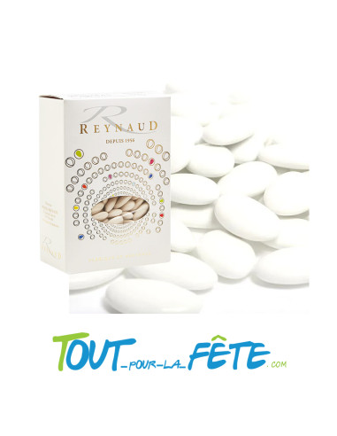 Sachet de 500g de dragées amandes blanches