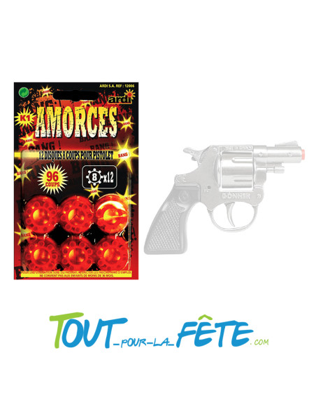 Amorce pour pistolet 12 disque de 8 coups