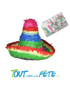 Pinata sombrero mexicain 40 cm 2