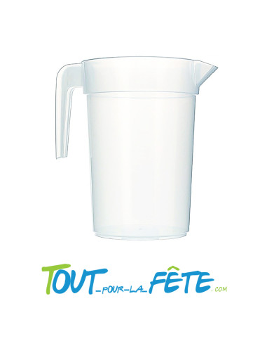Carafe 1 litre polypropylène transparent