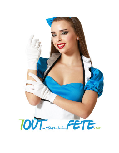 Paire de gants court blanc