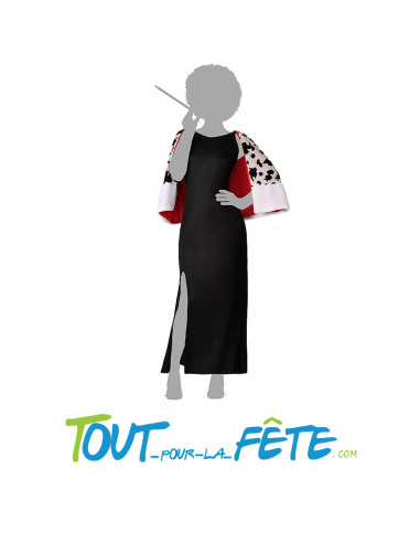 Déguisement de Cruella ( 101 dalmatiens ) taille adulte