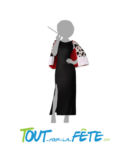Déguisement de Cruella ( 101 dalmatiens ) taille adulte