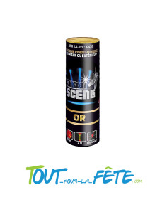 Jet de scène 2 mètres - 25 secondes couleur or ( electrique )