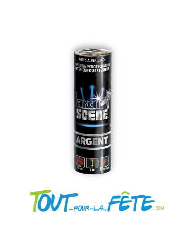 Jet de scène 2 mètres - 30 secondes couleur argent ( electrique )