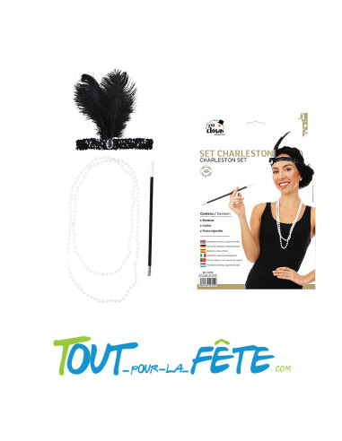 Set Charleston ( bandeau - collier - fume cigarette )