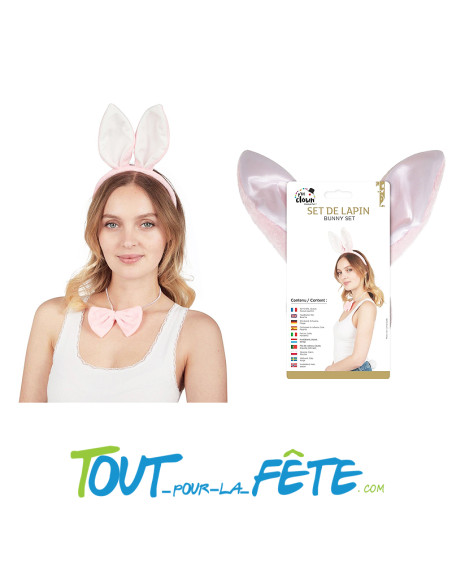 Set de lapin Bunny rose