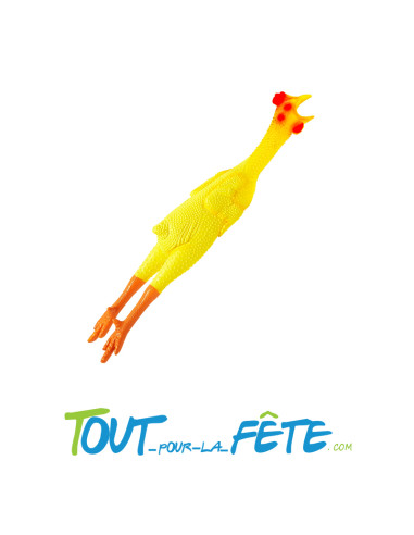 Poulet en caoutchouc 50 cm