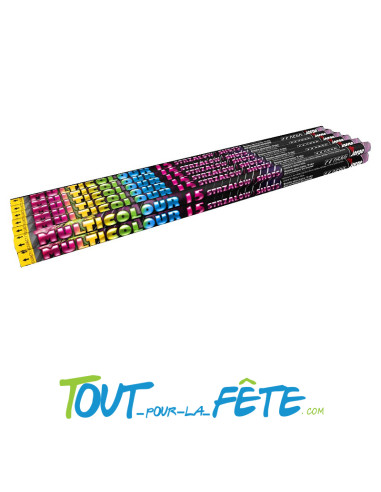 Chandelle romaine 15 coups multicolores (usage...