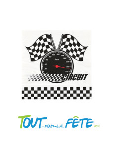 20 serviettes papier racing