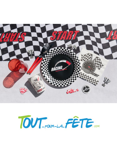 20 serviettes papier racing