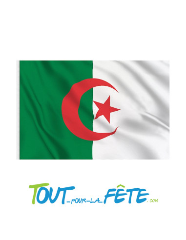 Drapeau polyester Algérie 90 x150 cm