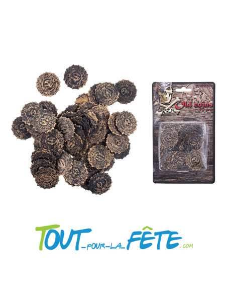 Lot de 50 vielles pièces pirate