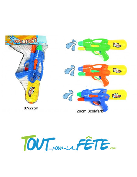 pistolet à eau cuve et pompe 29cm