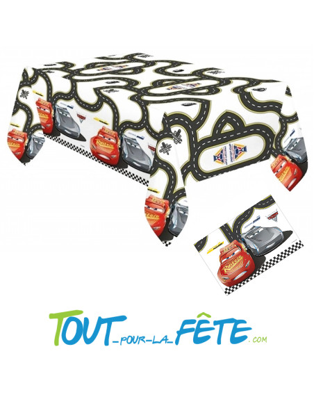 Nappe en plastique Cars 120cm x 180cm