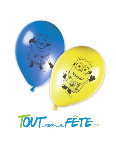 Lot de 8 ballons en latex Minions