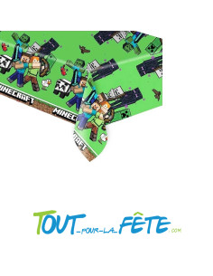 Nappe en plastique minecraft 1,20 x 1,80cm