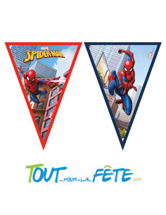1 guirlande de fanions en plastique Spider-man ©