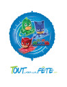 Ballons aluminium rond Pyjamask 46 cm