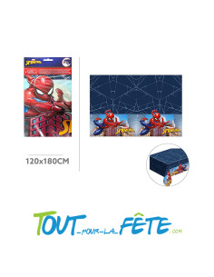 Nappe en plastique Spider-man 120cm x 180cm sous licence...