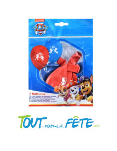Lot de 8 ballons en latex Pat'Patrouille