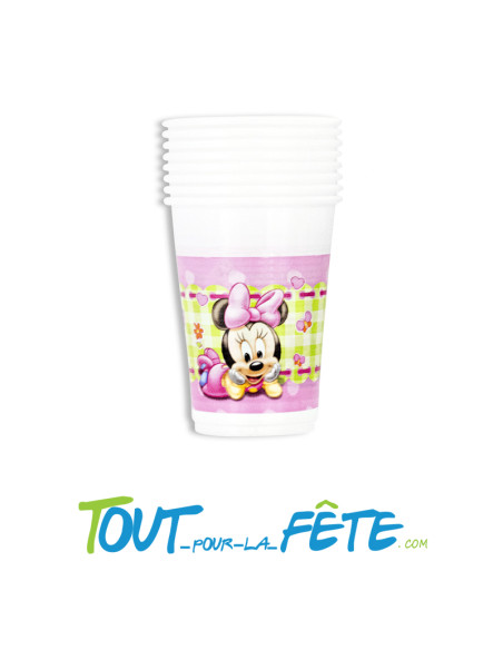 Lot de 8 gobelets Baby Minnie  ©