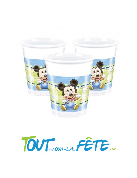 Lot de 8 gobelets Baby Mickey ©