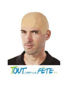 Perruque crâne chauve en latex