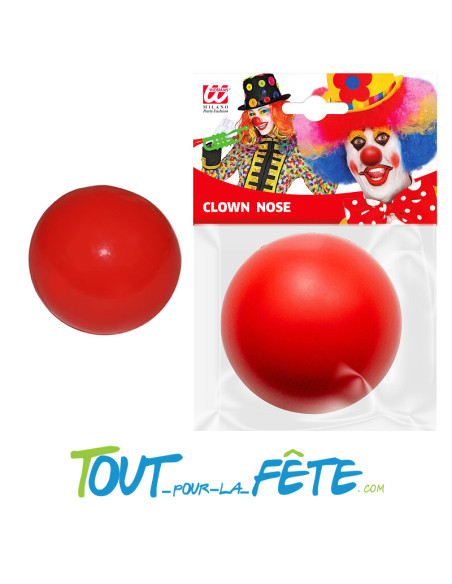 Nez de clown en plastique avec élastique