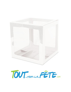 1 cube déco transparent 30cm x 30cm