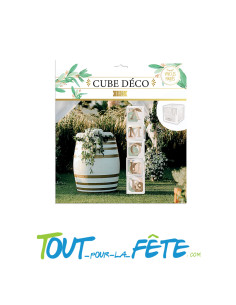 1 cube déco transparent 30cm x 30cm 2