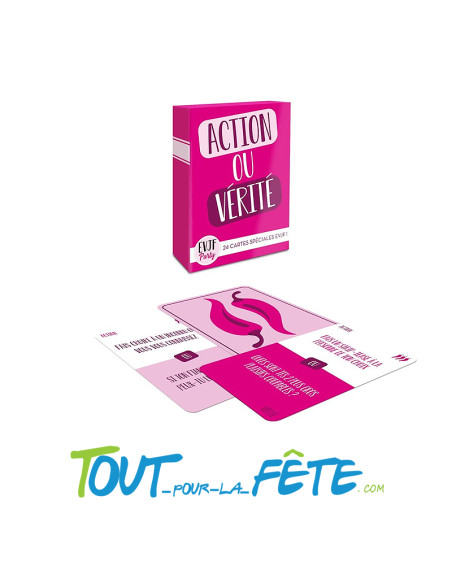 Jeux de carte action ou vérité EVJF