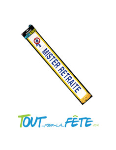 Écharpe tricolore Mister retraite avec carton à signer 2