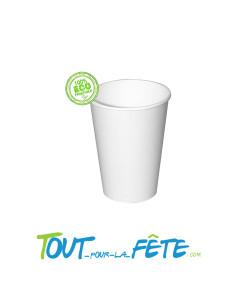 Lot de 25 gobelets 20cl carton blanc 2