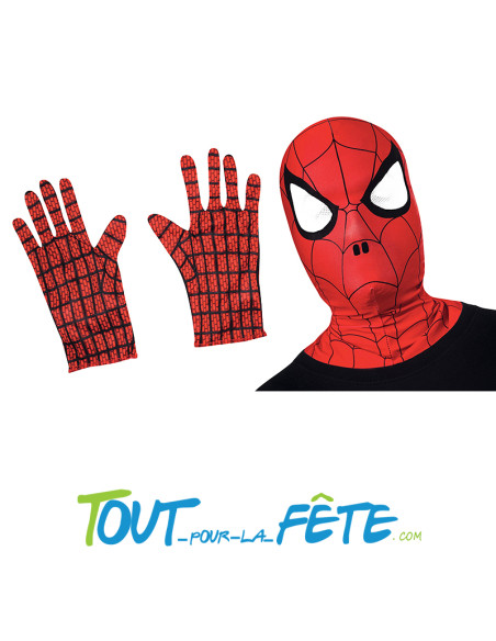 Kit spider-man ( gants et cagoule pour enfant )