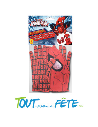 Kit spider-man ( gants et cagoule pour enfant )