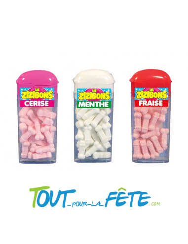 Bonbons zizi 3 goûts différents
